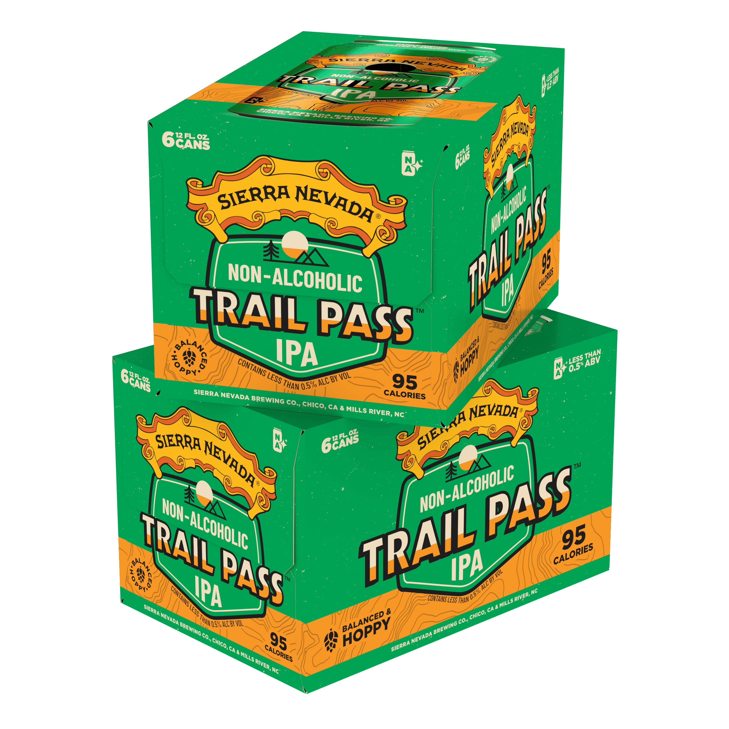 Sierra Nevada Brewing Co. Trail Pass IPA Non-Alcoholic Brew - 12 Pack