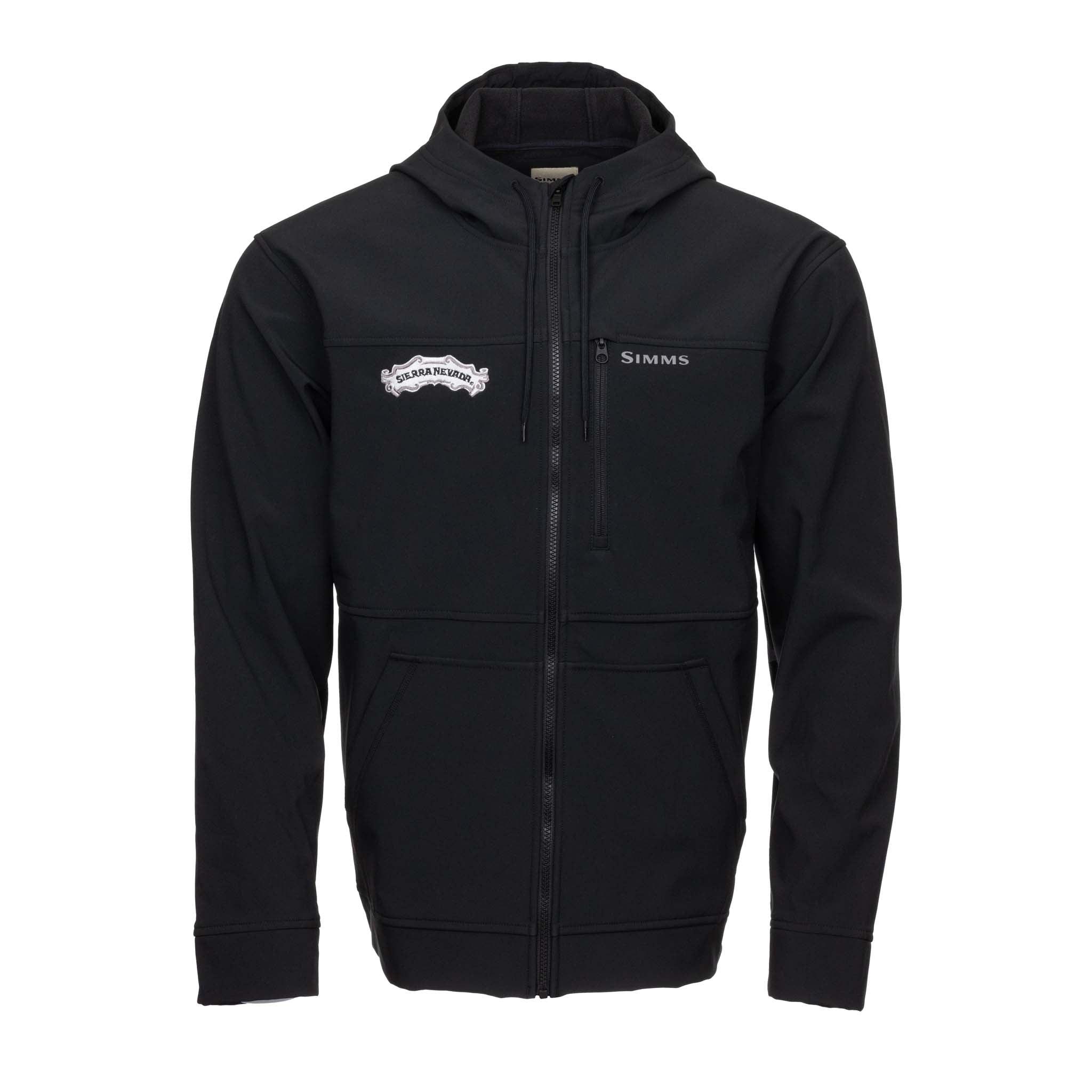 Sierra Nevada X Simms Simms Rogue Fleece Hoodie Black - Front view