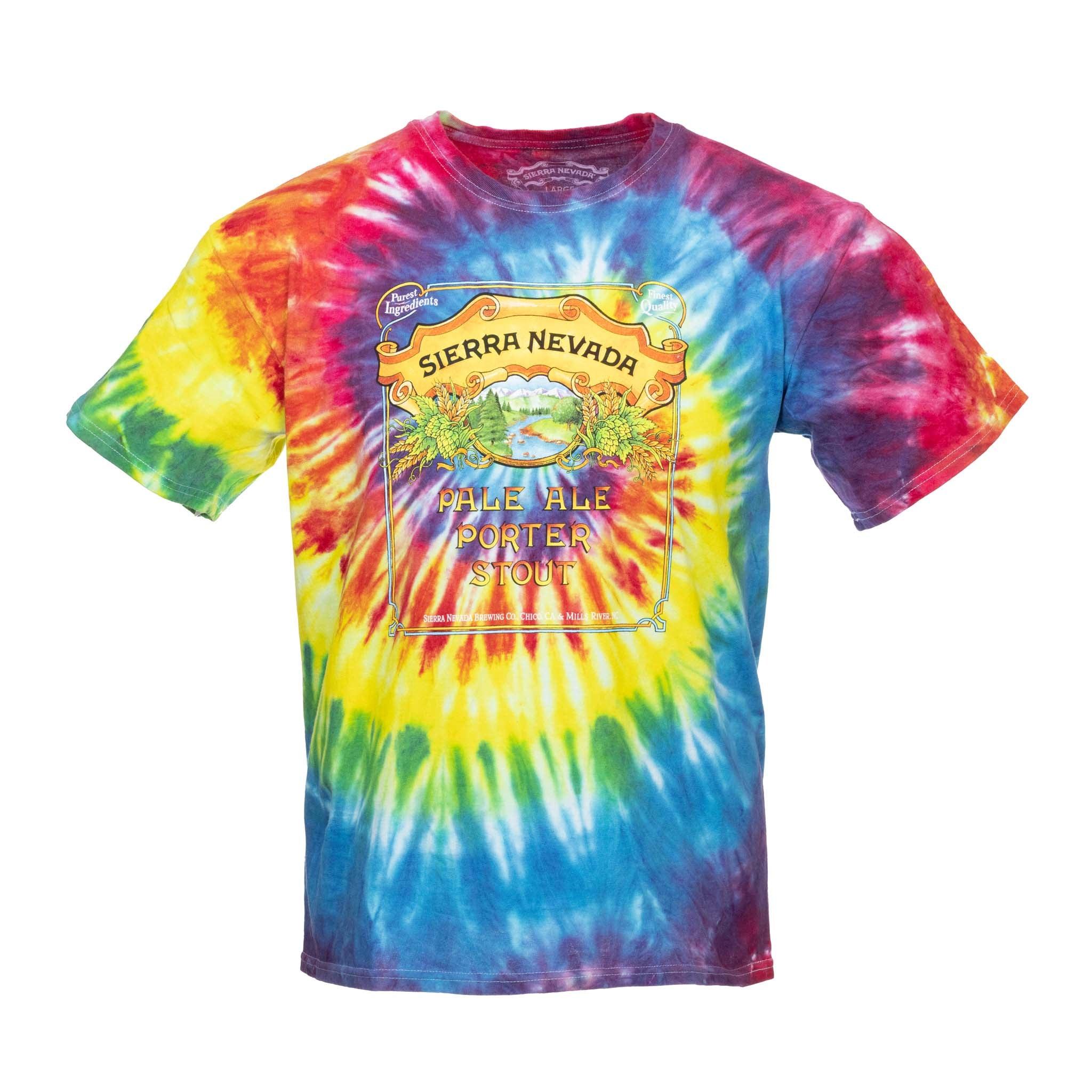 Sierra Nevada Pale-Porter-Stout Tie Dye T-Shirt - Front view