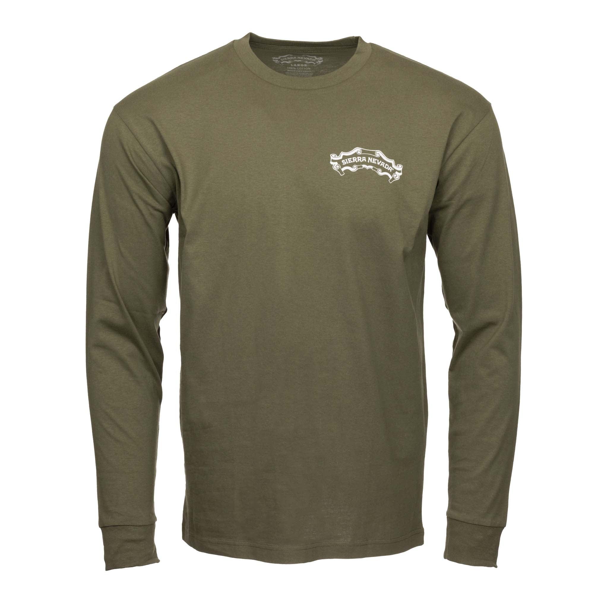 Sierra Nevada Long Sleeve Shield Dark Green - Front view