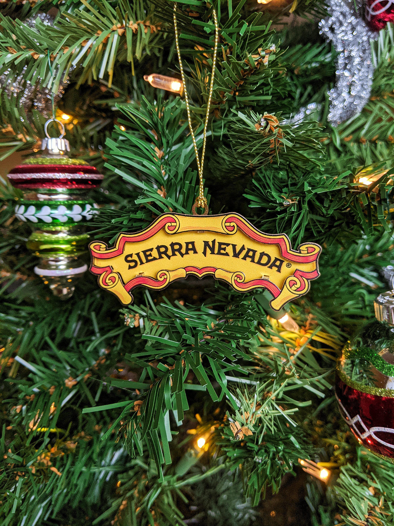 Sierra Nevada Banner Ornament