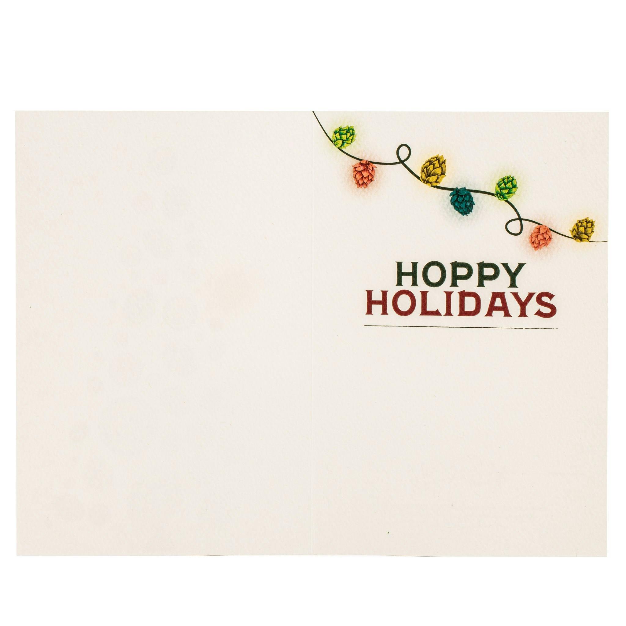 Holiday Greeting Card with Hoppy Holidays message